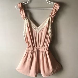 Kendall and Kylie light pink romper-NWOT